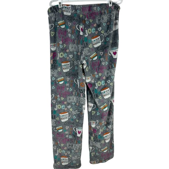 Secret Treasures Coffee Print Lounge Pajama Pants L Comfortable Sleepwear - Picture 2 of 9